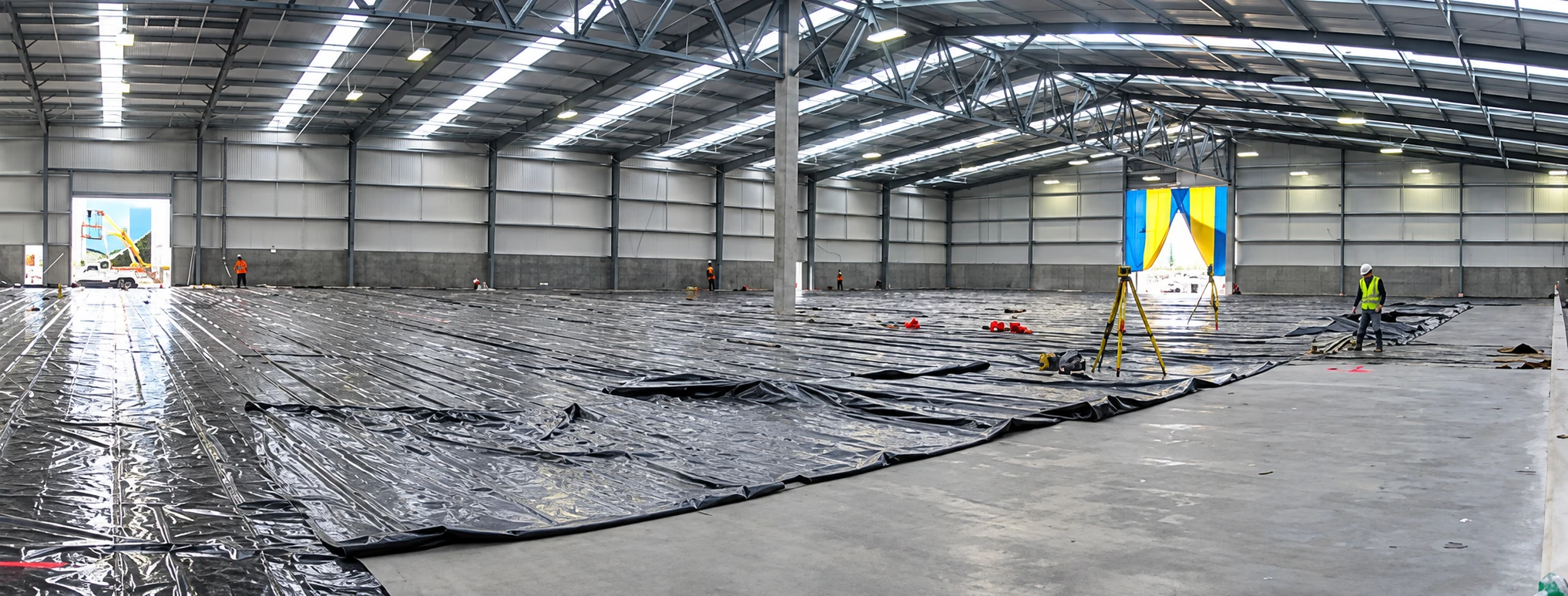 GSL survey work during construction of the Fonterra dry store floor