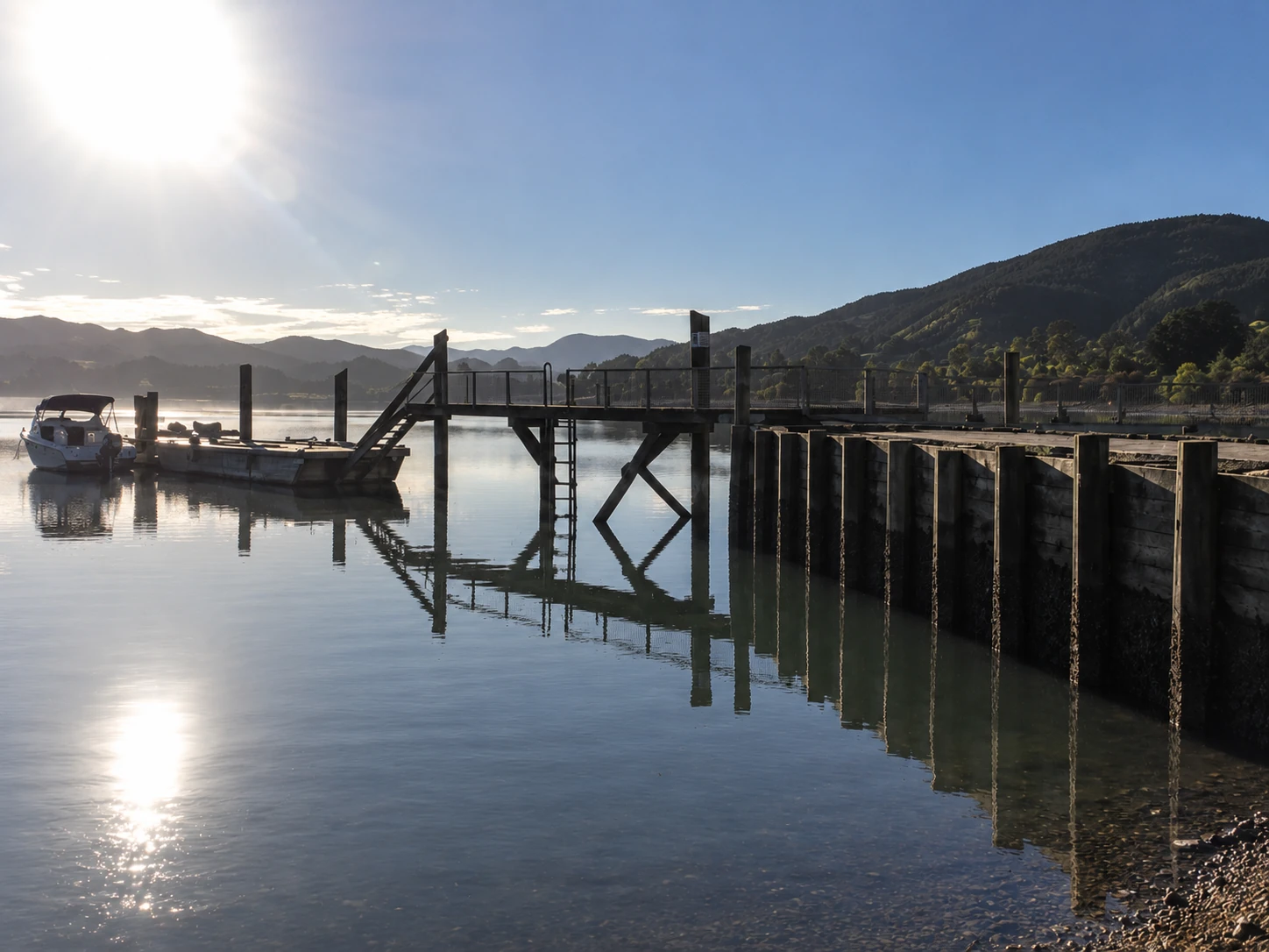 Coastal survey site at Waikare Inlet